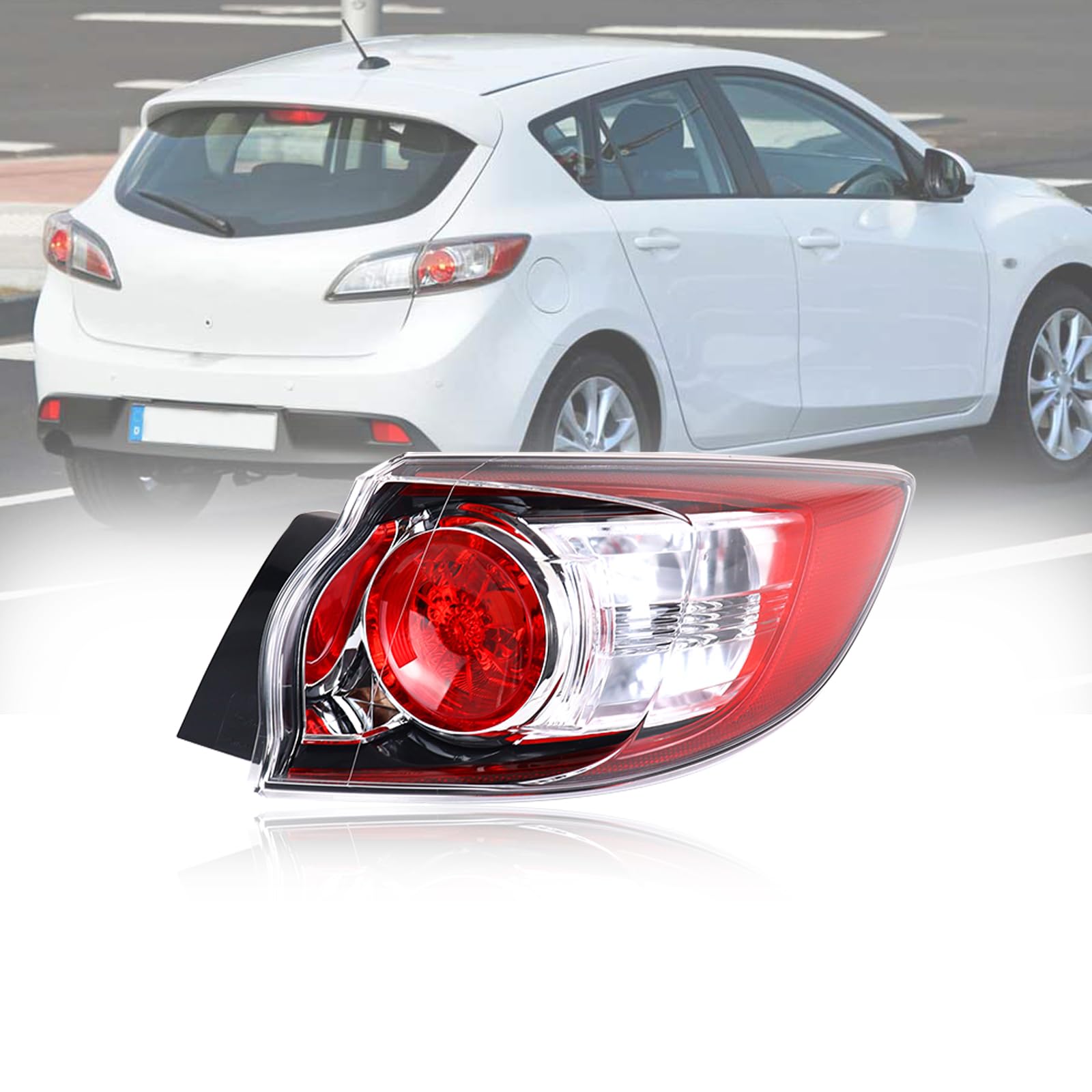 Facia Trasera Mazda 3 2010-2013 Sedan Original Completa | Meses Sin Interés