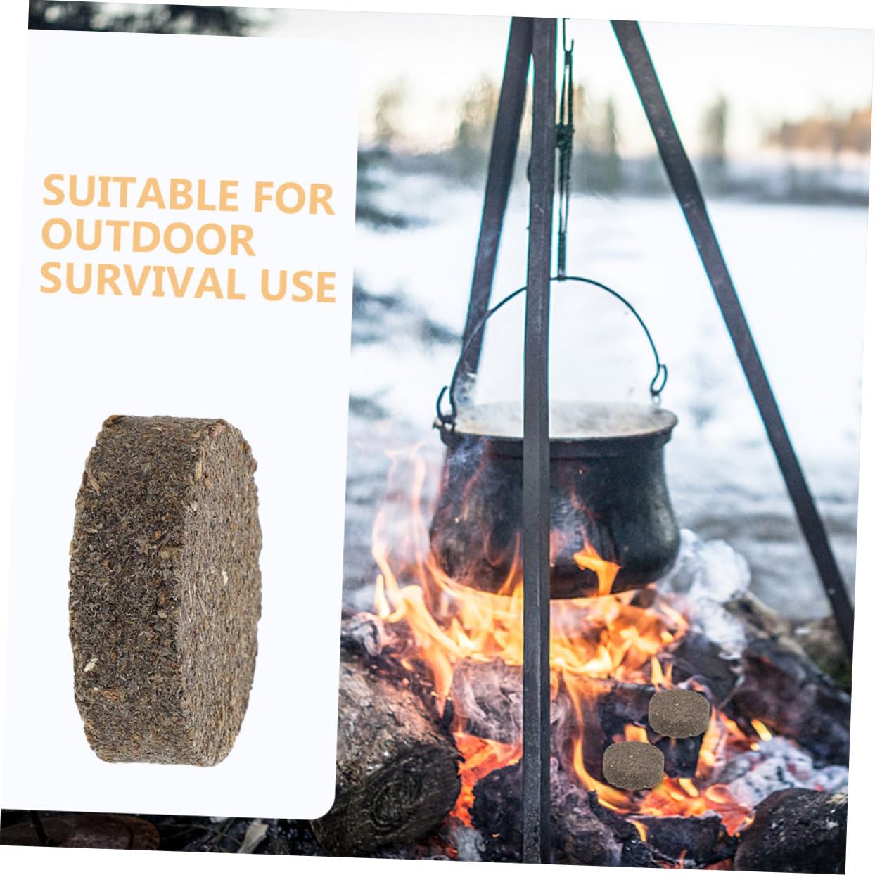 Toddmomy 100pezzi Accendifuoco Naturali Per Barbecue e Campeggio Blocchi Di Legno Per Accensione Facile e Veloce Per All Aperto