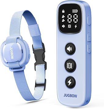 Shock Collar for Small Dogs - 4200FT Dog Training Collar with Remote for 5-30lbs Mini Small Dogs, IPX8-Waterproof Rechargeable E-Collar with Beep 1-9, Vibration1-3, Safe Shock0-16Blue
