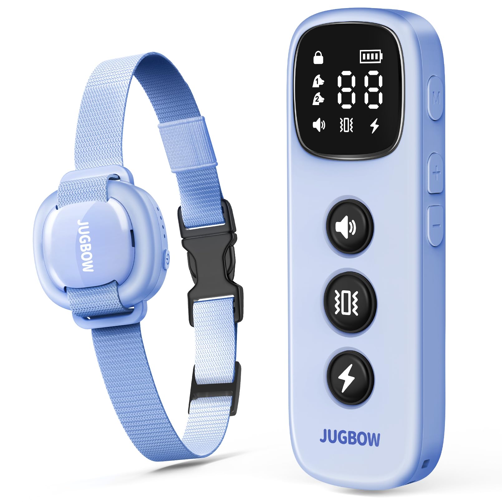 Jugbow Shock Collar for Small Dogs - 4200FT Dog Training Collar with Remote for 5-30lbs Mini Small Dogs, IPX8-Waterproof Rechargeable E-Collar with Be
