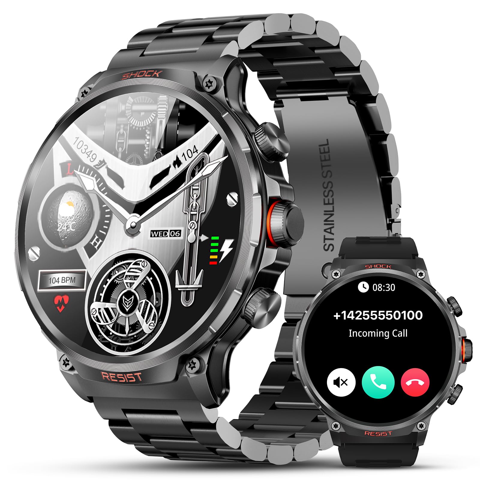 WalkerFit Rugged Smart Watch (1.85' HD)