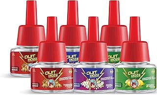 Liquid Vaporizer - Mosquito Repellent Refill - Lemon, Sandalwood and Jasmine Fragrance - 45ml Saver Pack of 6 - Lasts Up to 60 Nights, Fits All Machines, Insect Killer, Safe for Kids, Pets