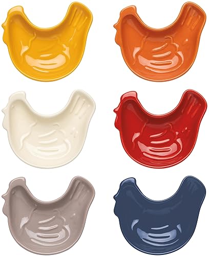 Now Designs Chickens Collection Pinch Bowls Set of 6