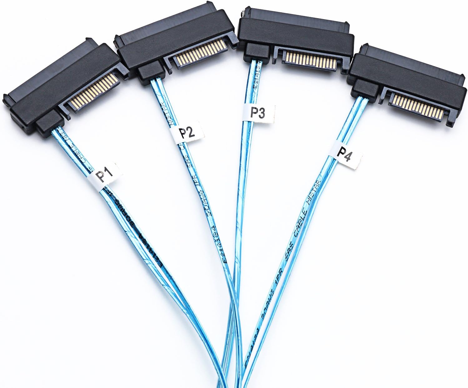 Hоlіdау Dеаlѕ 🛒 CABLEDECONN Mini SAS 36 SFF-8087 to (4) SFF-8482 Connectors with SATA Power 1m
