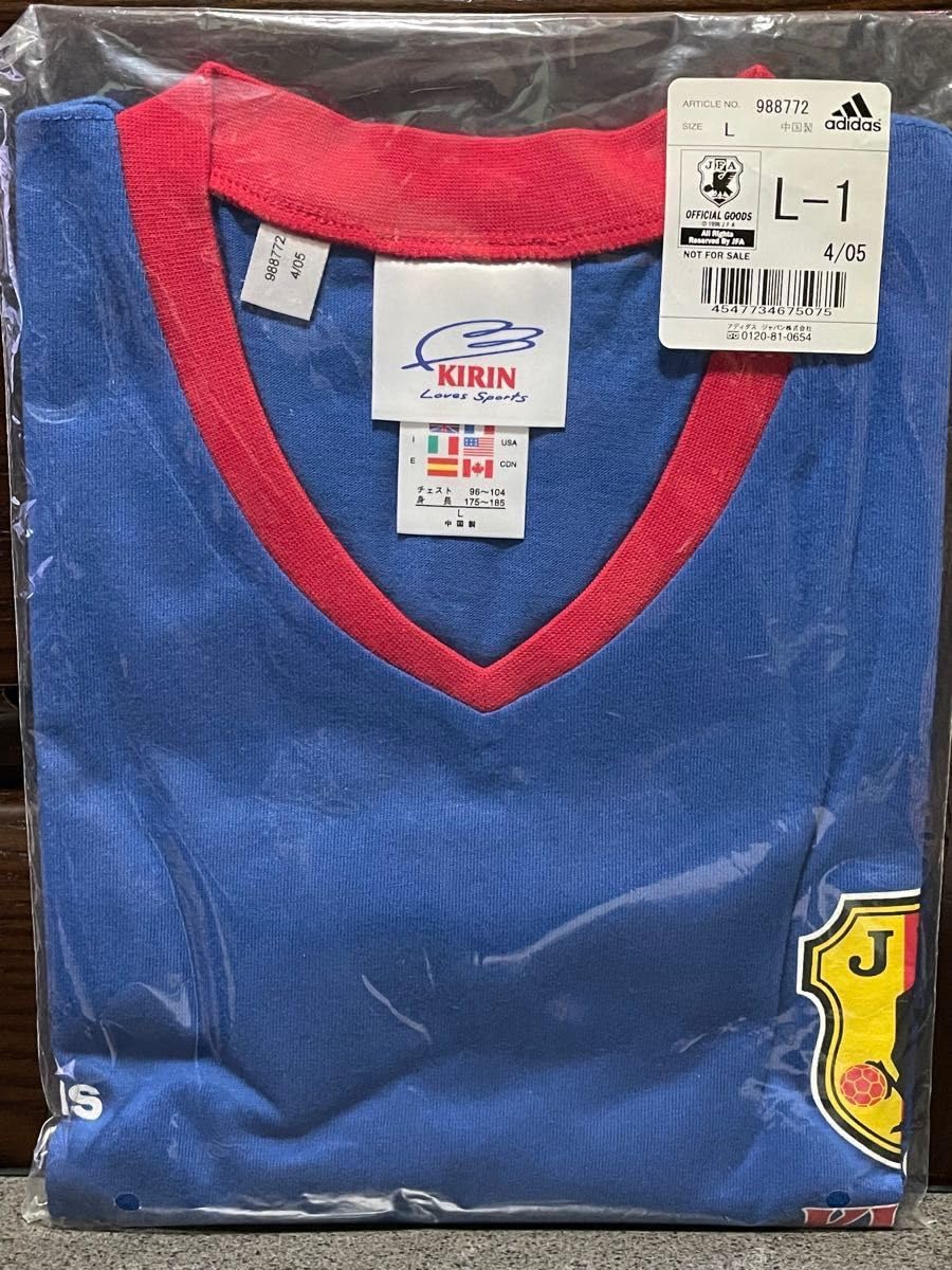 非売品　キリン　サッカー　日本代表応援キャンペーン　歴代ユニT 5枚セット　L キリンボトル缶「サッカー日本代表応援キャンペーン」ボトル缶