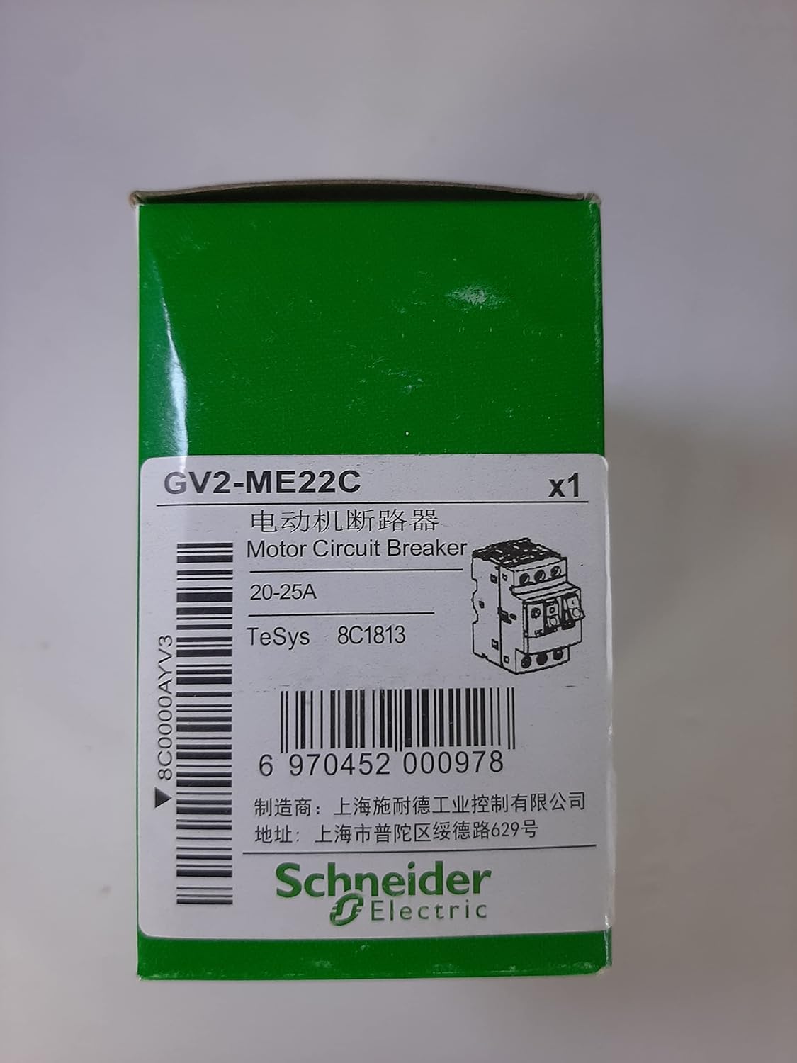 Schneider Motor Circuit Breaker GV2ME22 20-25A