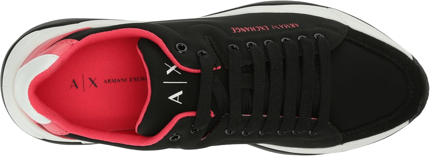 Armani Exchange Women's Colorblock Platform Lace Up Sneaker