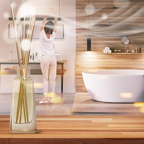 Miniatura 3 de Difusor de varillas con aceite esencial natural de lavanda, 3.4 onzas líquidas, difusor de lavanda, difusor de varillas perfumado, juego de regalo