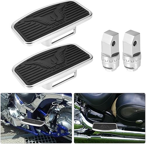 Estriberas ajustables para motocicleta, reposapiés para pasajero, compatible con Yamaha Vstar Dragstar 400 650 V-Max XV125 XV250 Honda VTX1300