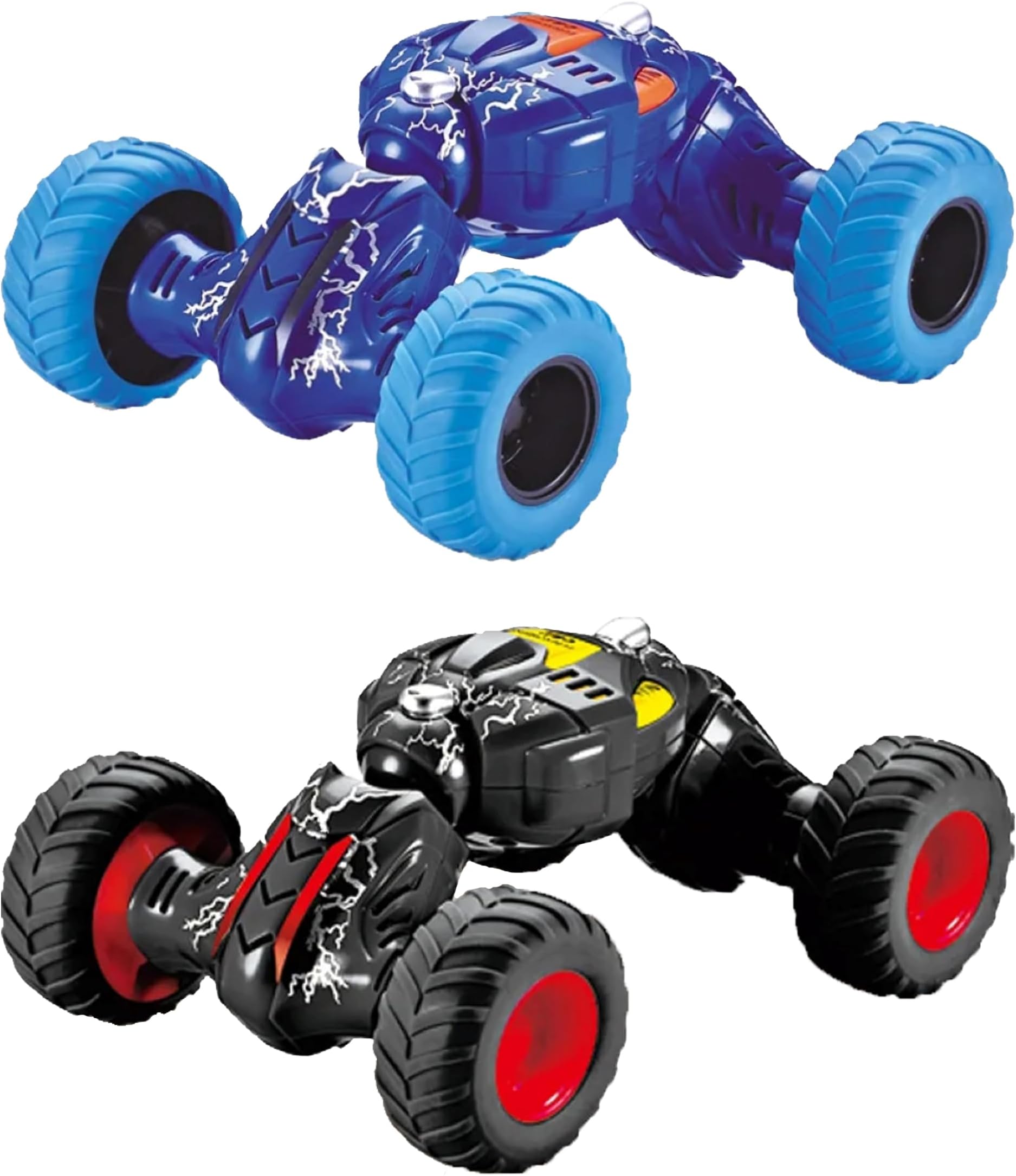 VGRASSP Pull Back Monster Telescopic Non Electric Car Toy with Press-Pull-Leave Feature Run On Any Surface Without Battery Friction Powered Toy - Color As Per Stock (Pack of 2)