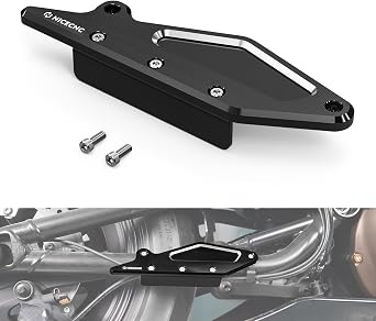 NICECNC Black Swingarm Guard Swing Arm Protectors Guard Aluminum Compatible with Harley Sportster S RH1250S 2021-2024
