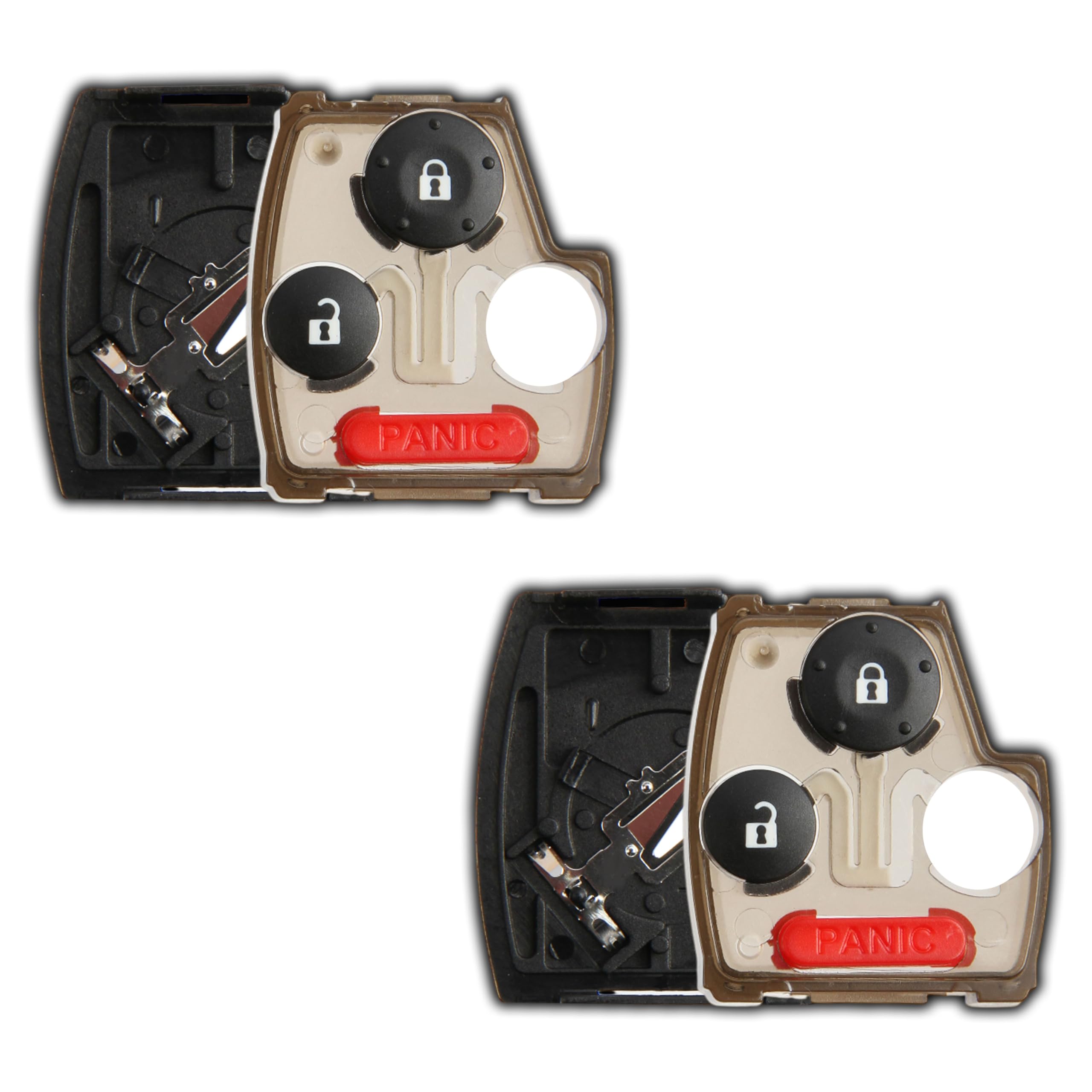 Carcasa de llave KeylessOption con almohadilla de botones para coche (Pack de 2) 8