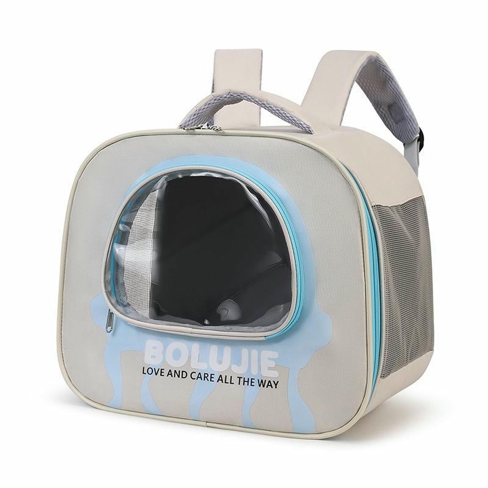 Sac à dos pour chat grande capacité anti stress bleu respirant 608