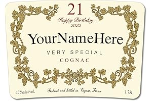 Customizable Hennessy Cognac Decanter with Personalized Label