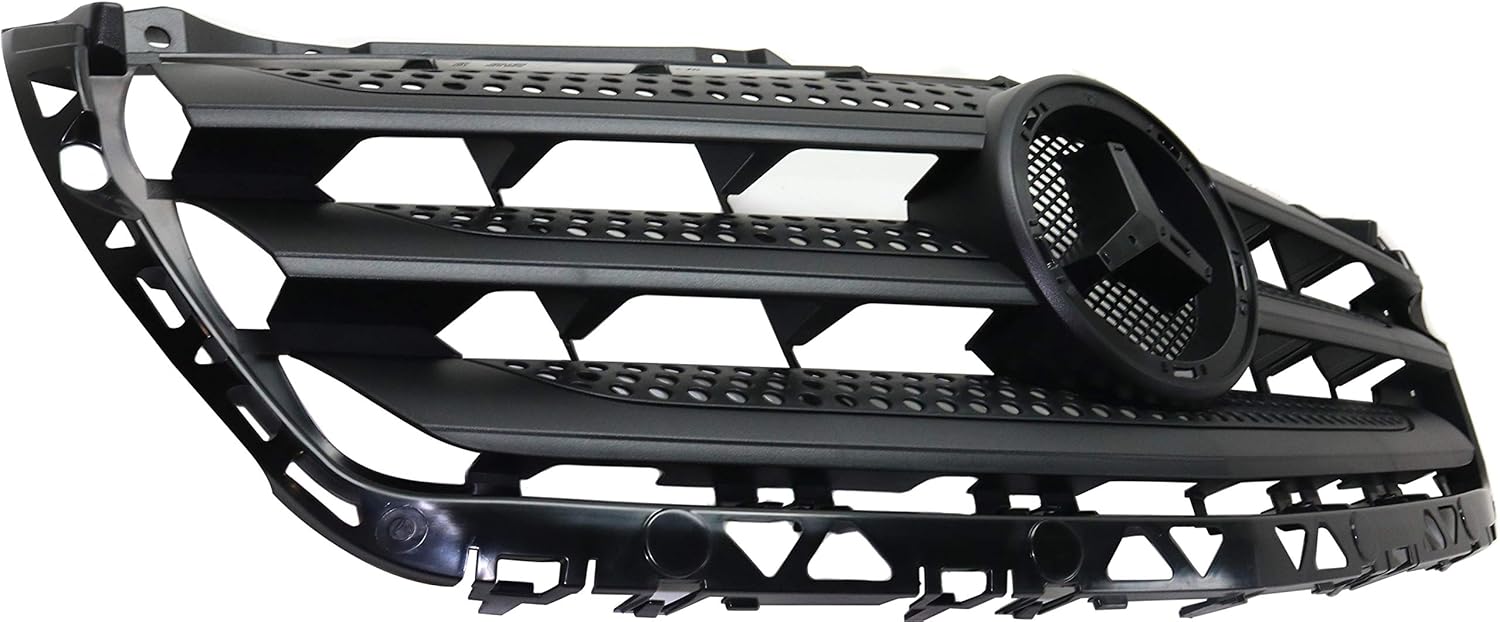 Garage-Pro Grille Assembly Compatible with Mercedes Benz Sprinter 2014-2018 Black with Black Molding