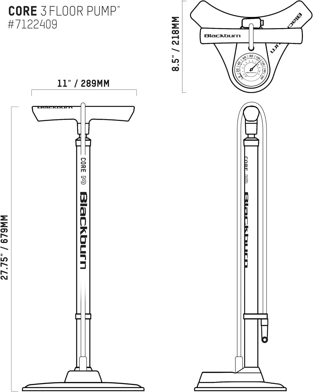 Blackburn Core Pro Flurpumpe