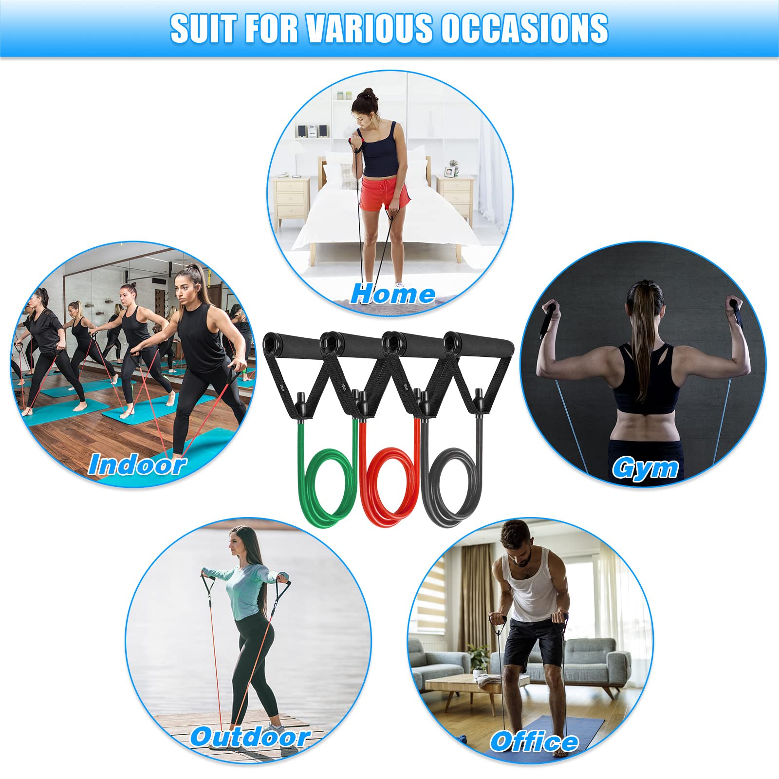 Brebebe Door Anchor Strap for Resistance Bands Exercises, Multi Point Anchor Gym Attachment for Home Fitness, Portable Door Band Resistance Workout Equipment, Easy to Install, Punch-Free, Nail-Free — Amazon image 6