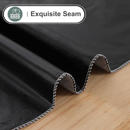 Miniatura 5 de misaya Mantel rectangular de vinilo impermeable, mantel con parte trasera de franela, mantel de plástico lavable para cena, cocina, al aire libre