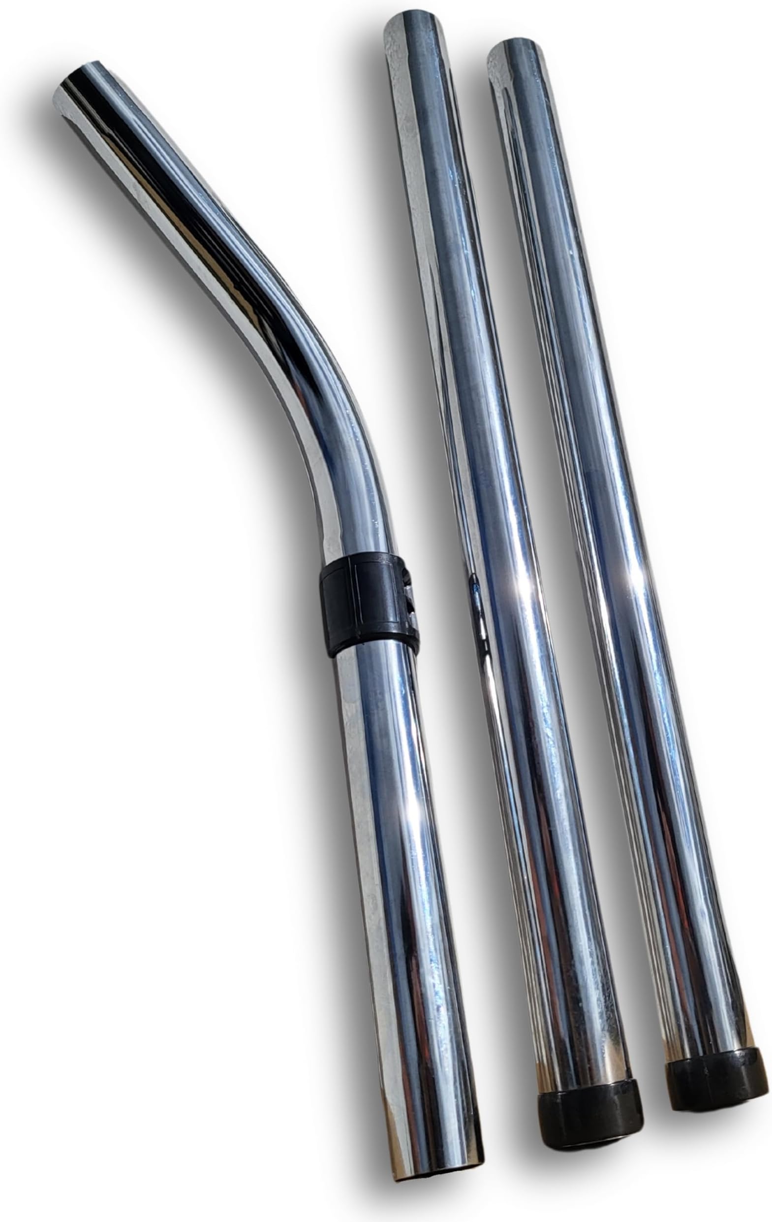 ABC Products Compatible/Replacement Extension Steel Metal Pipes Tubes (Complete Set of 3) for All Numatic Henry Edward Hetty James George Wet & Dry Hoover Vacuum Cleaner