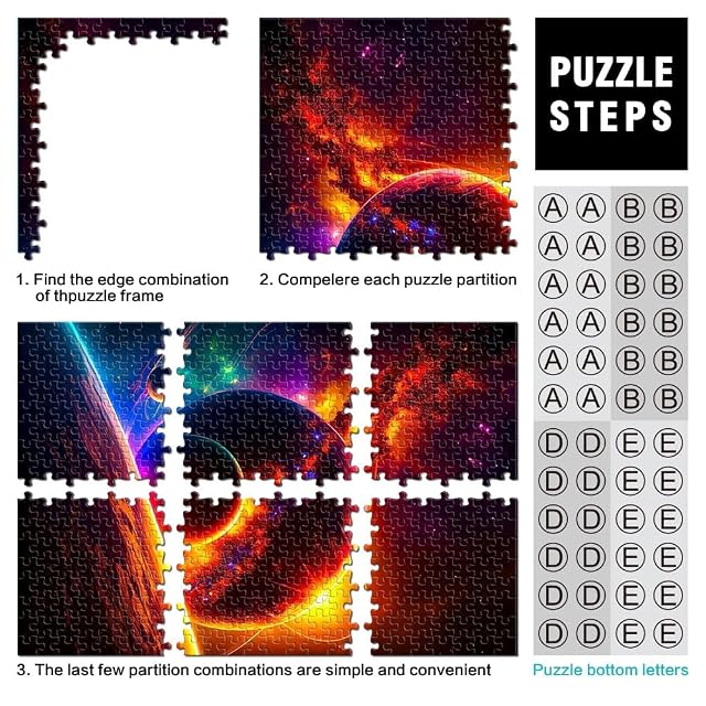 Foto 3 de 6 de Puzzles de 1000 Piezas para Adolescentes Étera Juguetes educativos de Aprendizaje Juegos Familiares Regalo…