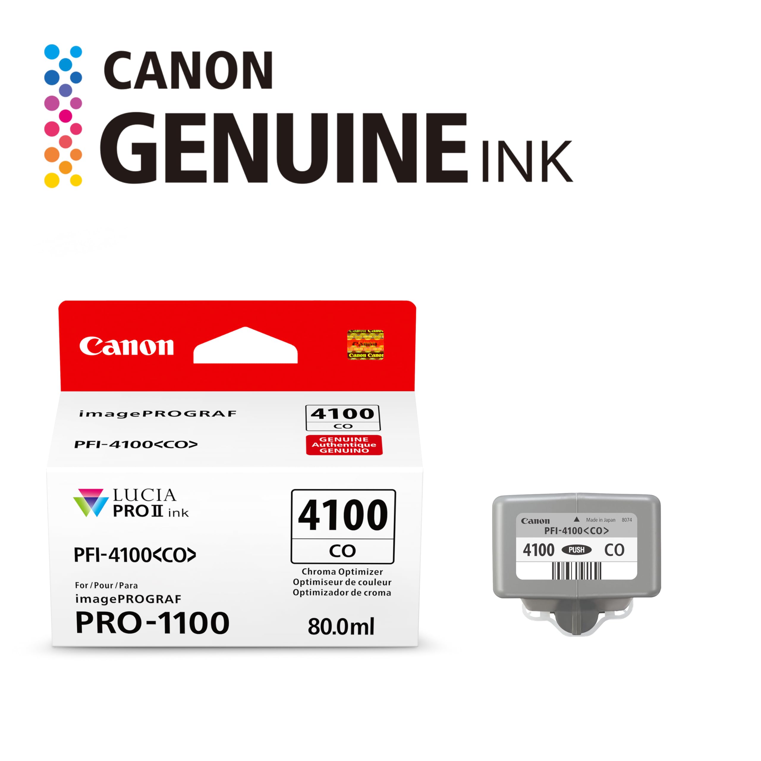 Amazon.co.jp: Canon PFI-4100 純正 Chroma Optimizer インクタンク