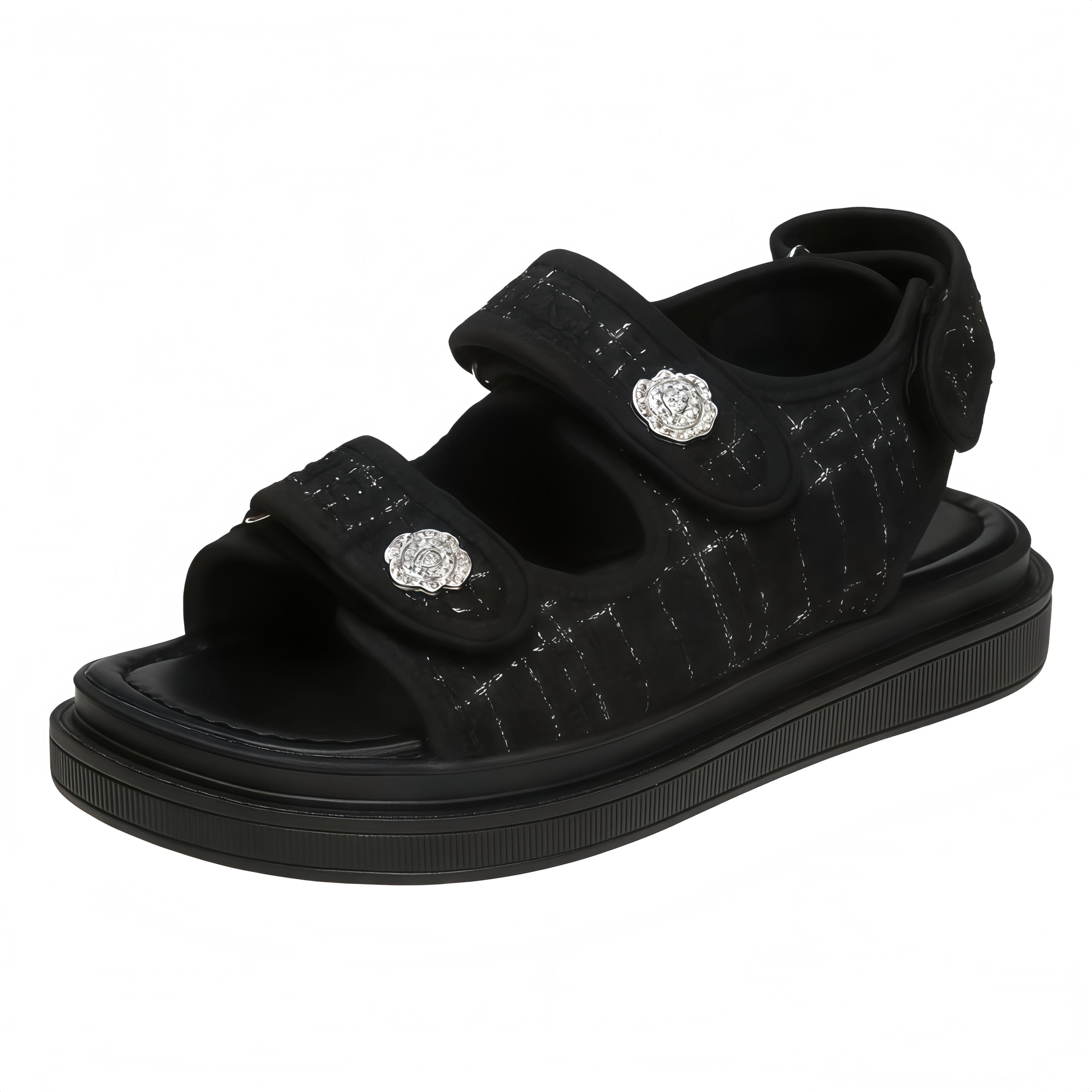 MEIION Pammys Sandales Femmes Été Confortables Marche Randonnée Plage | Sandales de marche à brides velcro réglables. Maintien stable et semelle souple. Adaptées randonnée, marche et plage.