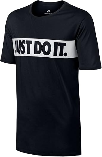 Nike Men's Just Do It Dri-Fit T-Shirt Black White 847631 010 (s) : Amazon.ca: Clothing, Shoes 
