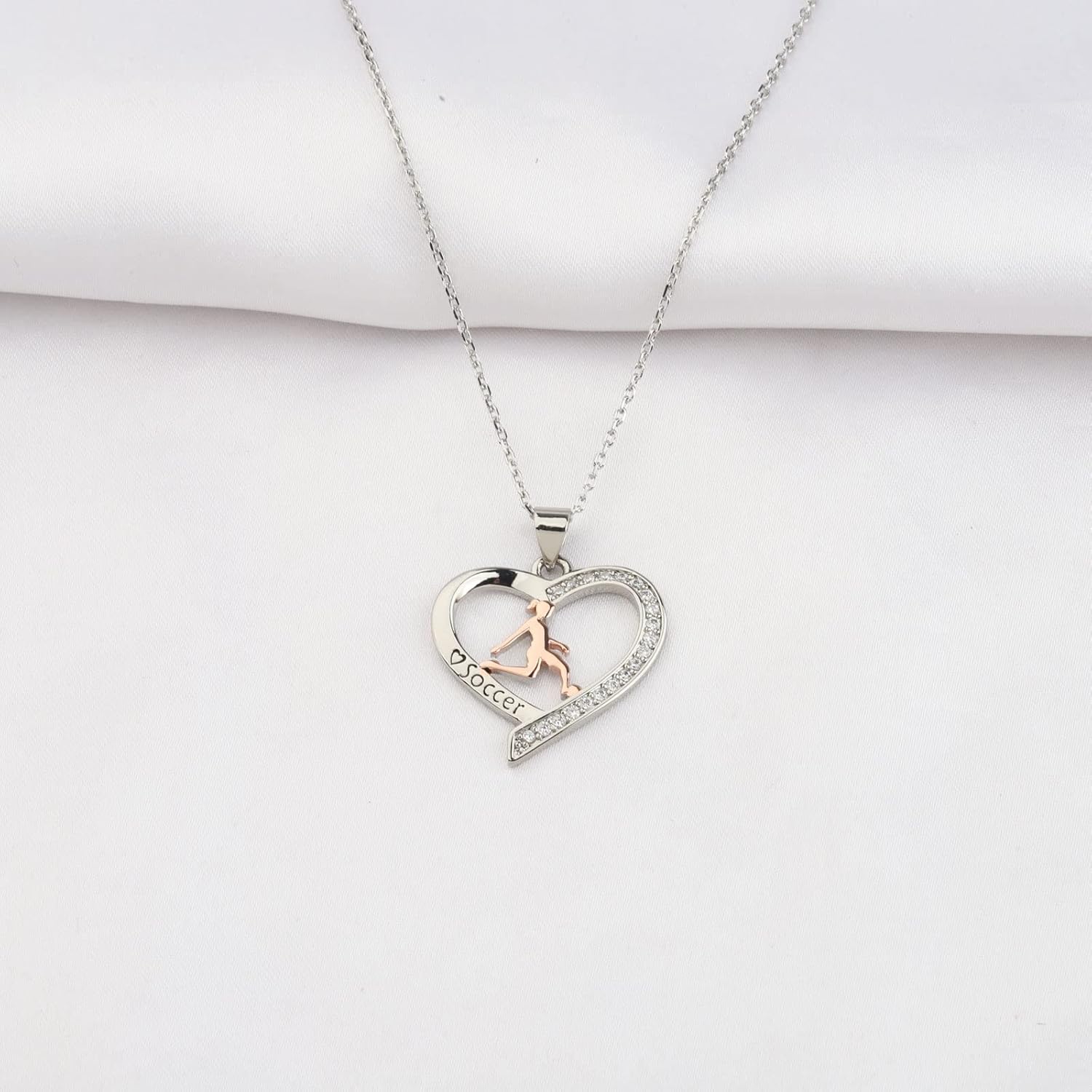 BNQL Soccer Necklace for Soccer Player Gifts Soccer Jewelry for Women Soccer Pendant Necklace Soccer Gifts for Soccer Lovers (soccer necklace) - Image 2