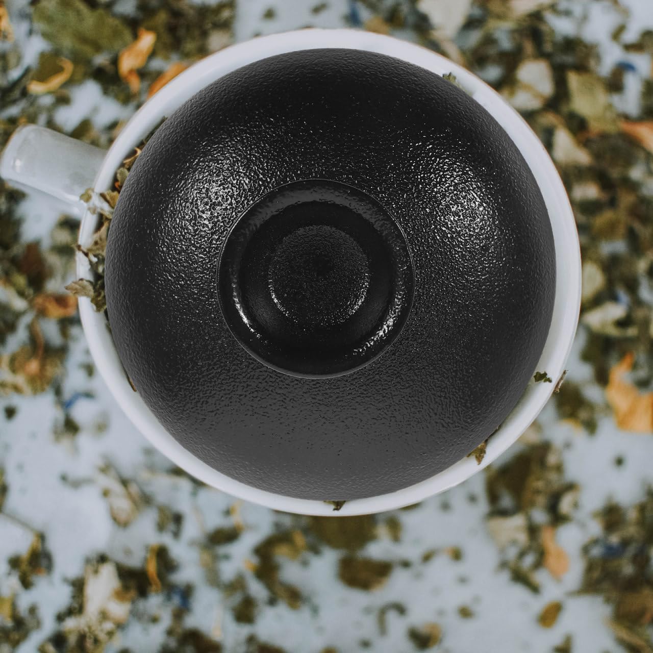 Tapa de Cerámica Negra para Taza de Té y Tetera Cubierta de Repuesto Resistente al Calor Accesorio Universal para Mantener el Aroma y la Temperatura - Diseño Elegante para Hogar y Oficina