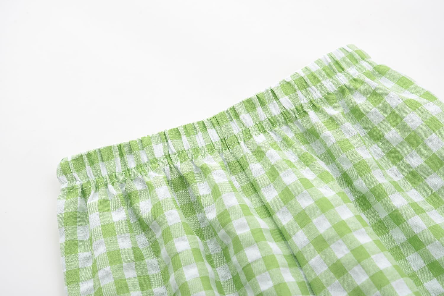 BINIDUCKLING Toddler Pull Up Loose Gingham Girls Pants 2-9 Years - Image 6