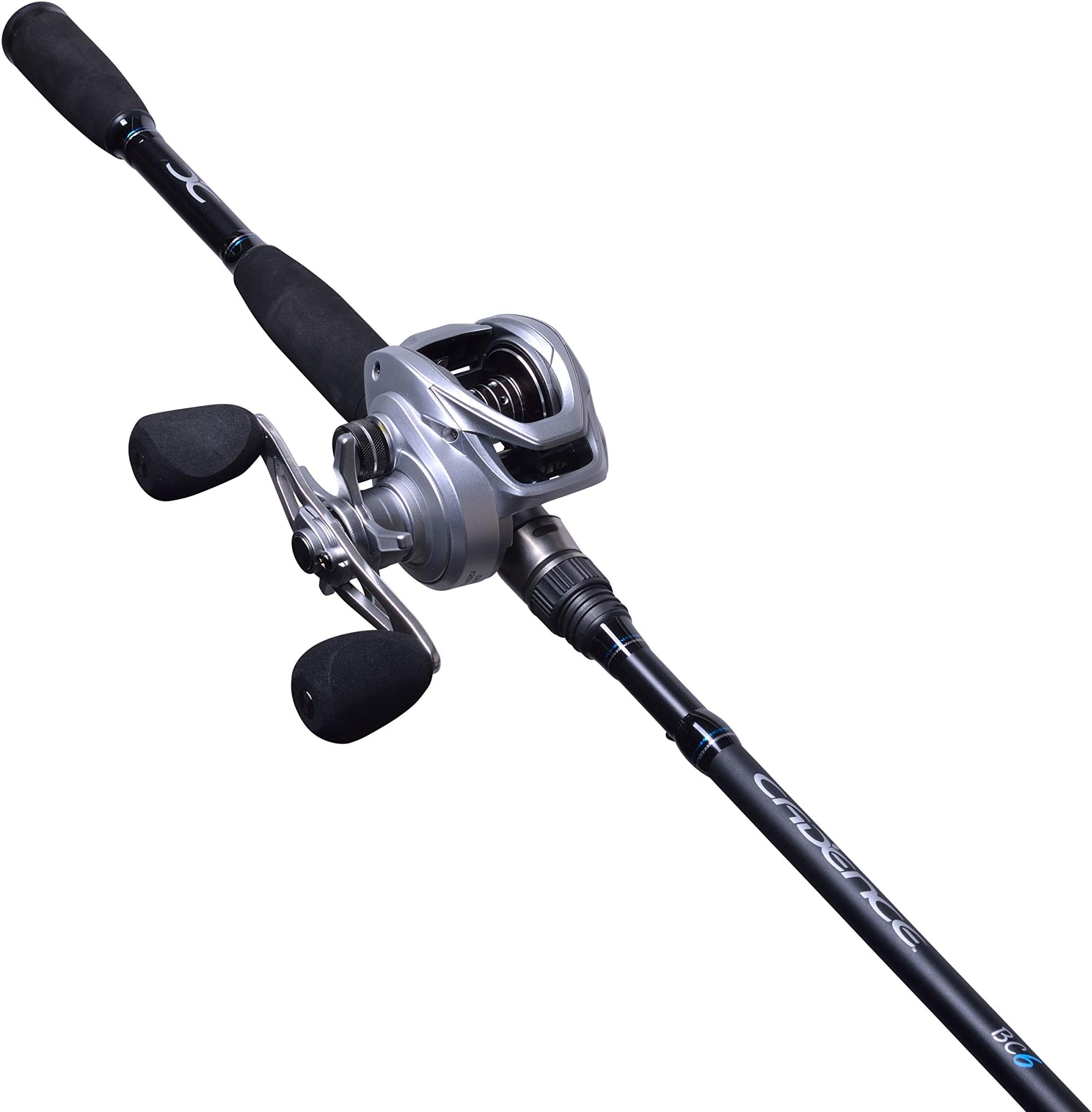 Cadence BC6 Baitcasting Combo, 6.6/7ft Medium Rod & Reel Combo, 24 Ton Carbon Rod, 2 Piece Blank Split Design,Aluminum Main Gear Reel,Magnetic Brake,20lbs Carbon Fiber Drag Fishing Baitcaster Combo