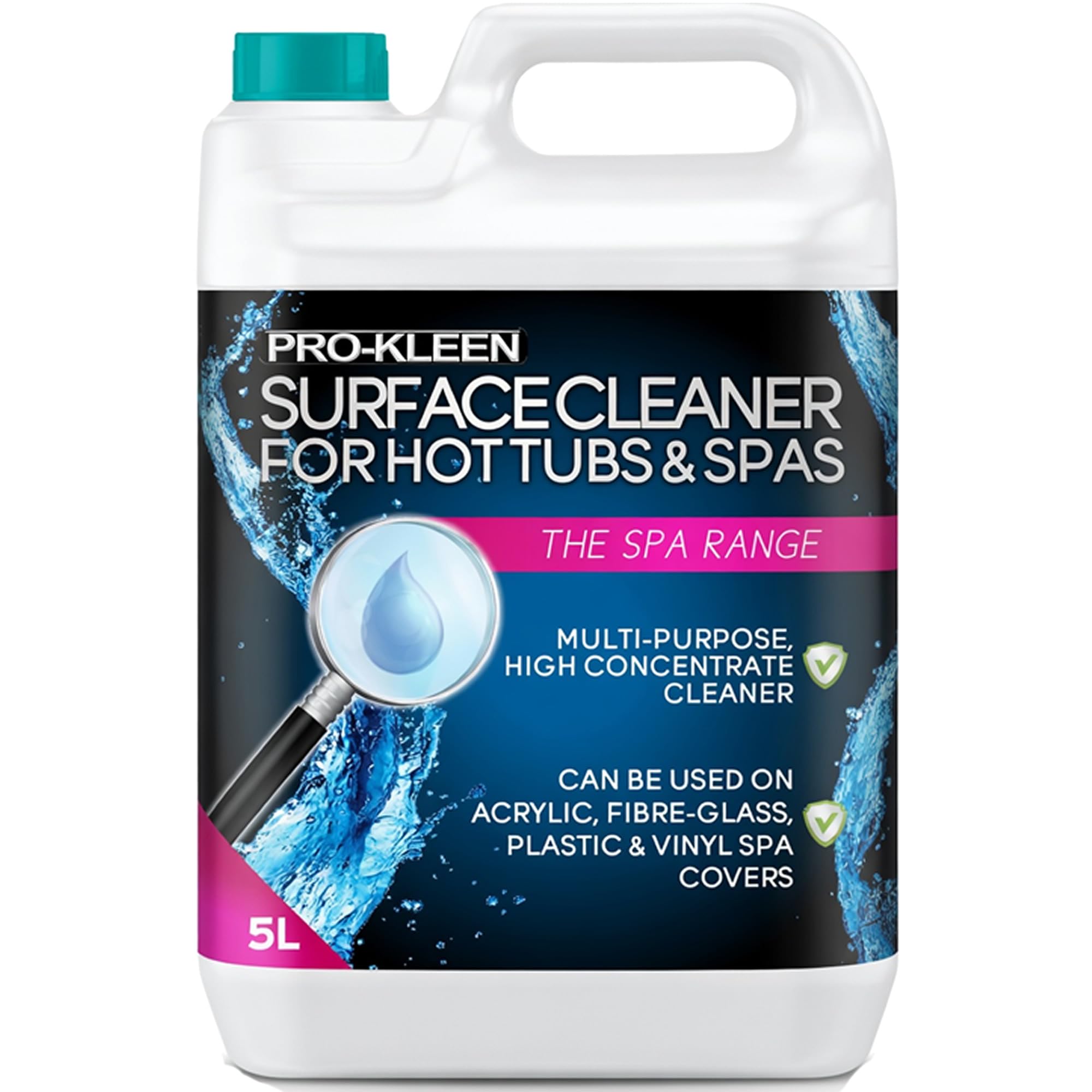 Pro-Kleen Hot Tub & Spa Surface Cleaner Spray - Removes Dirt, Oil & Grease - Suitable for Gold Plate, Brass, Plastic, Acrylic & Fibreglass. (1 Litre) — view 8