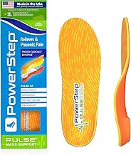 PowerStep Pulse Maxx Running Insoles - Overpronation Corrective Orthotic Inserts for Running Shoes - Maximum Ankle, Foot Pain Relief & Arch Support Insoles - Made in The USA (Men's 11-11.5)