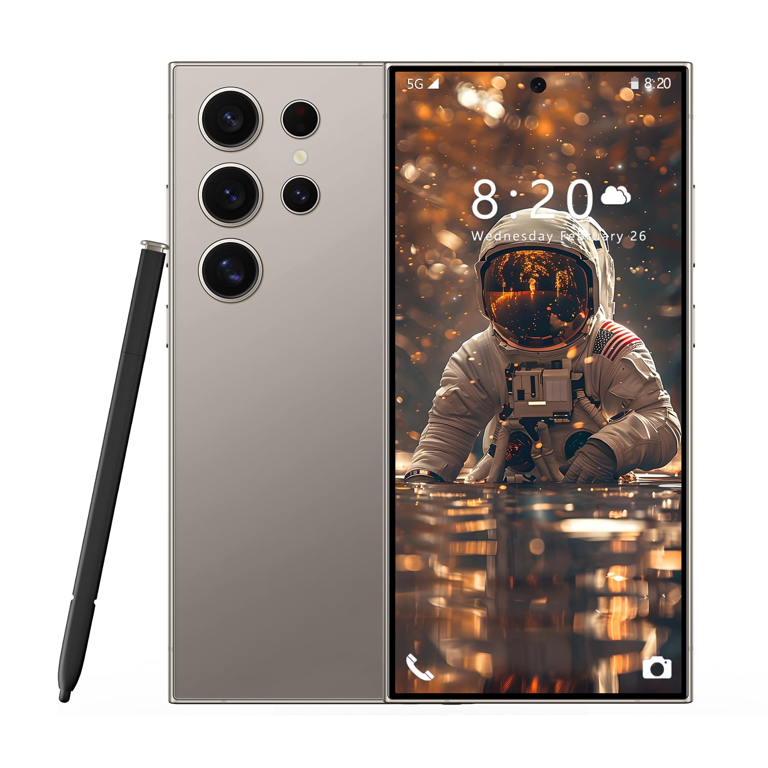 Unlocked Smartphone 6.7inch Cell Phone c24 Ultra 4+64GB HD Full Screen Straight Talk Phone Dual Sim Unlocked Android Phones Boost Mobile Phone (Gray)