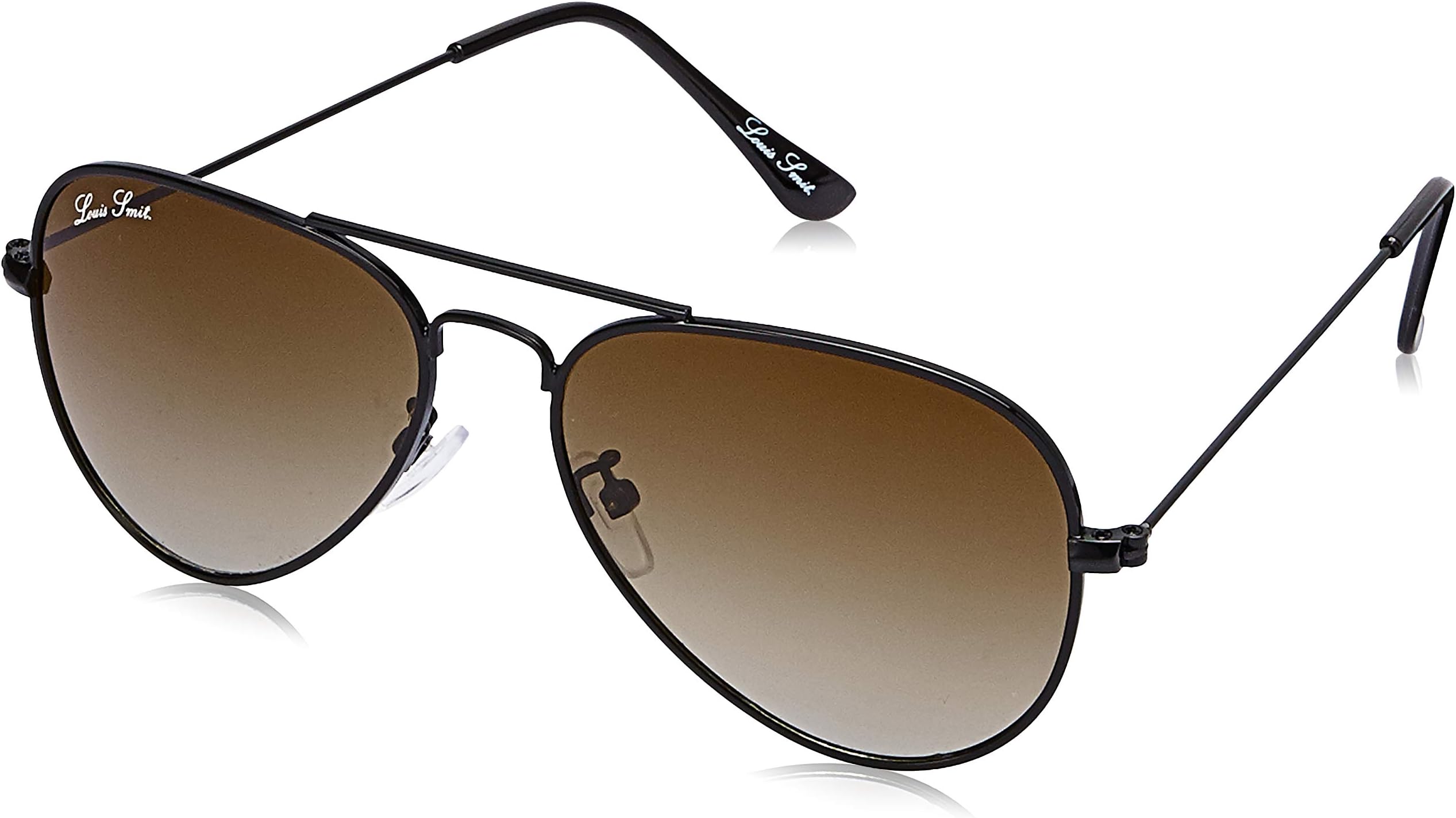 LOUIS SMIT Polarized Aviator Men's Sunglasses - (LS101 C11 58|58|Brown Gradel Color Lens)