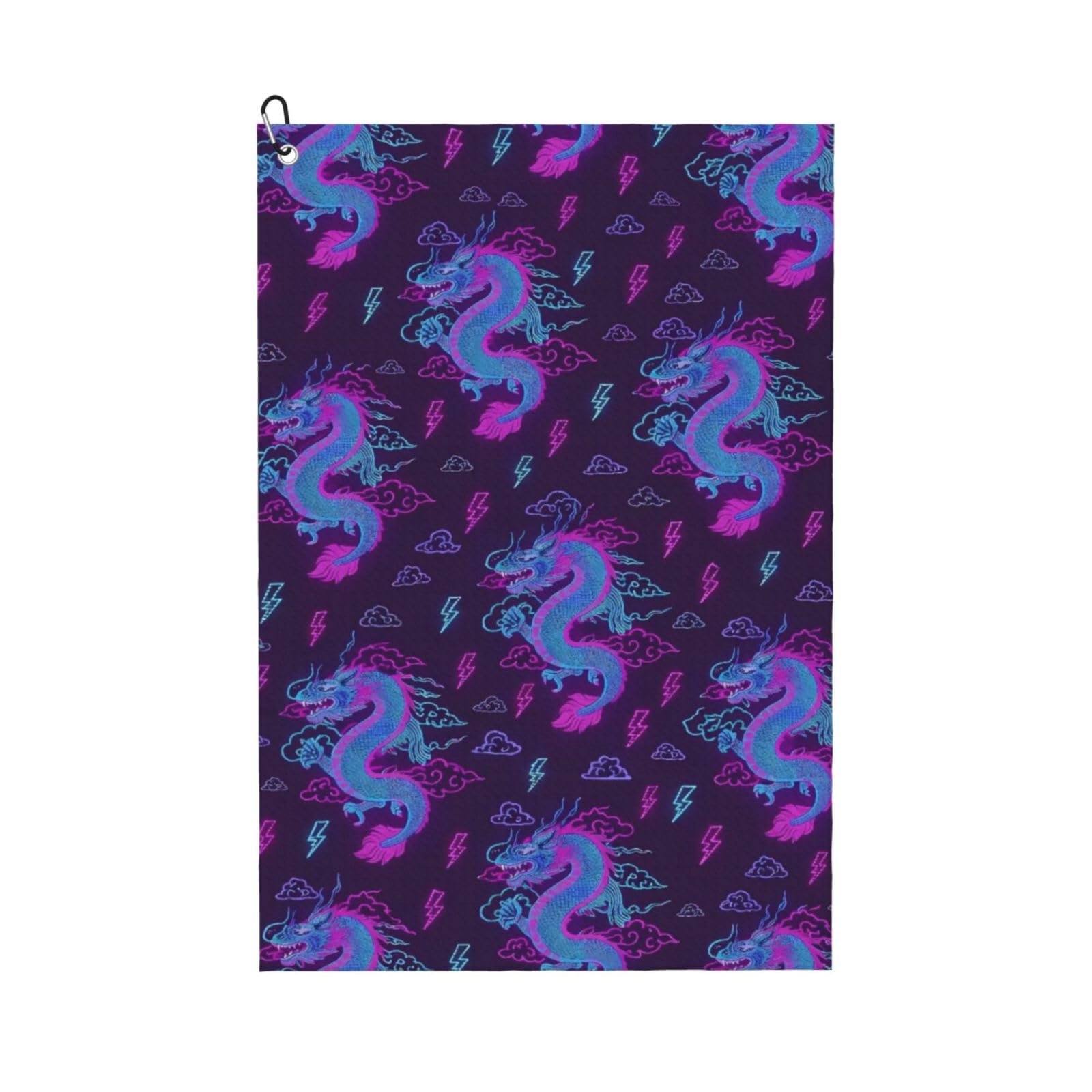 BSDFGSDD Purple Dragon Golf Towel 24 x 16 inches