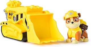 PAW Patrol, bulldozer van Rubble, speelgoedtruck met verzamelfiguur, duurzaam speelgoed