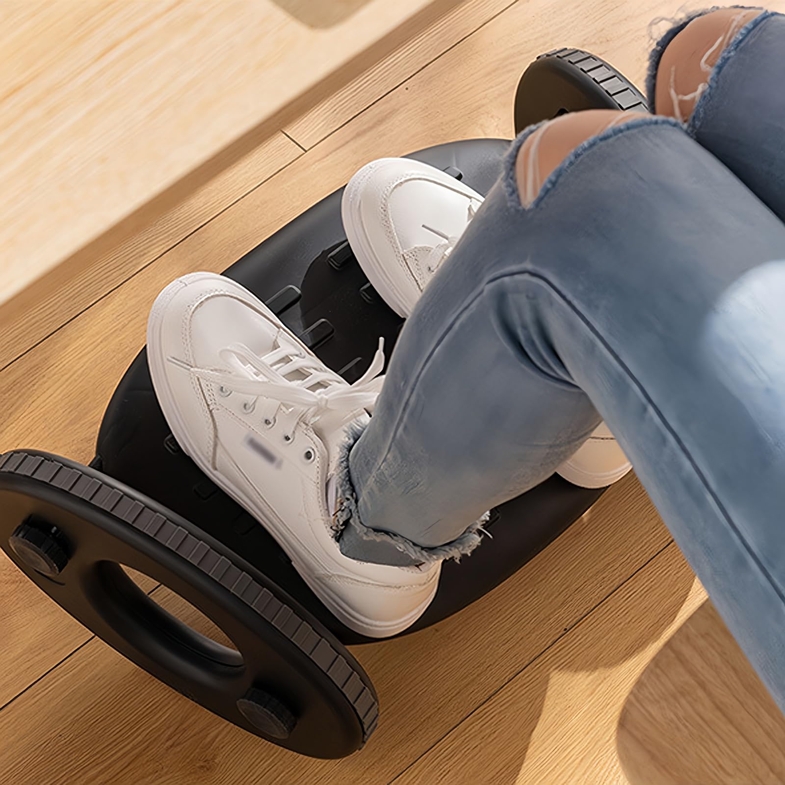 Höhenverstellbare Fußstütze Unter Schreibtisch, Rutschfester Fußhocker Büro | Bein-Hochlagerungskissen,Beinstütze Arbeitsplatz,Fußplattform Gamer,Fußhalterung Das Sofa,Ergonomisches Fußpedal