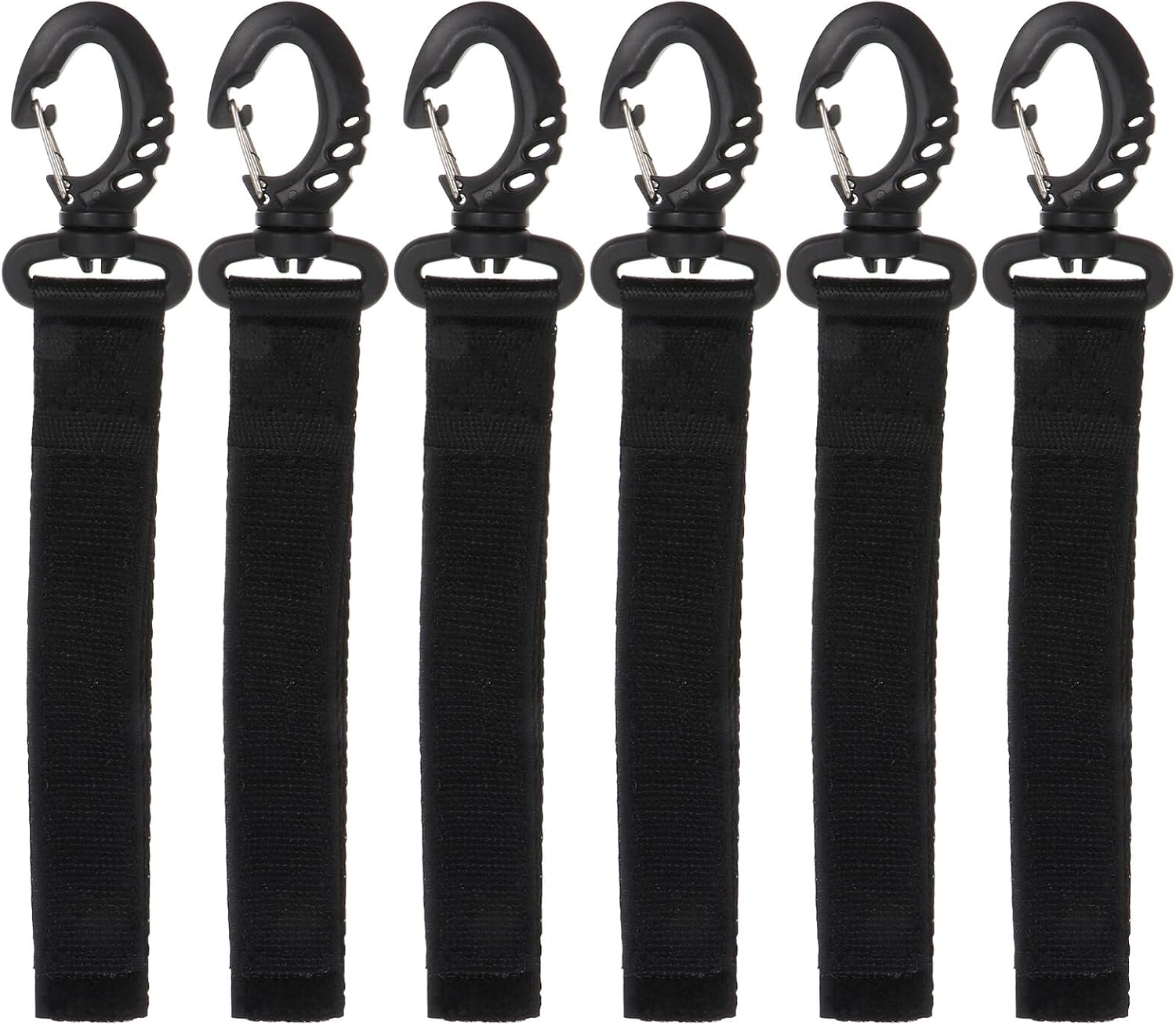 GALPADA 6pcs Nylon Kayak Paddle Safety Leash and Hook Set with Tie Rope Boat Paddle Lanyard Accessories for Kayaking Secure Storage and Transport