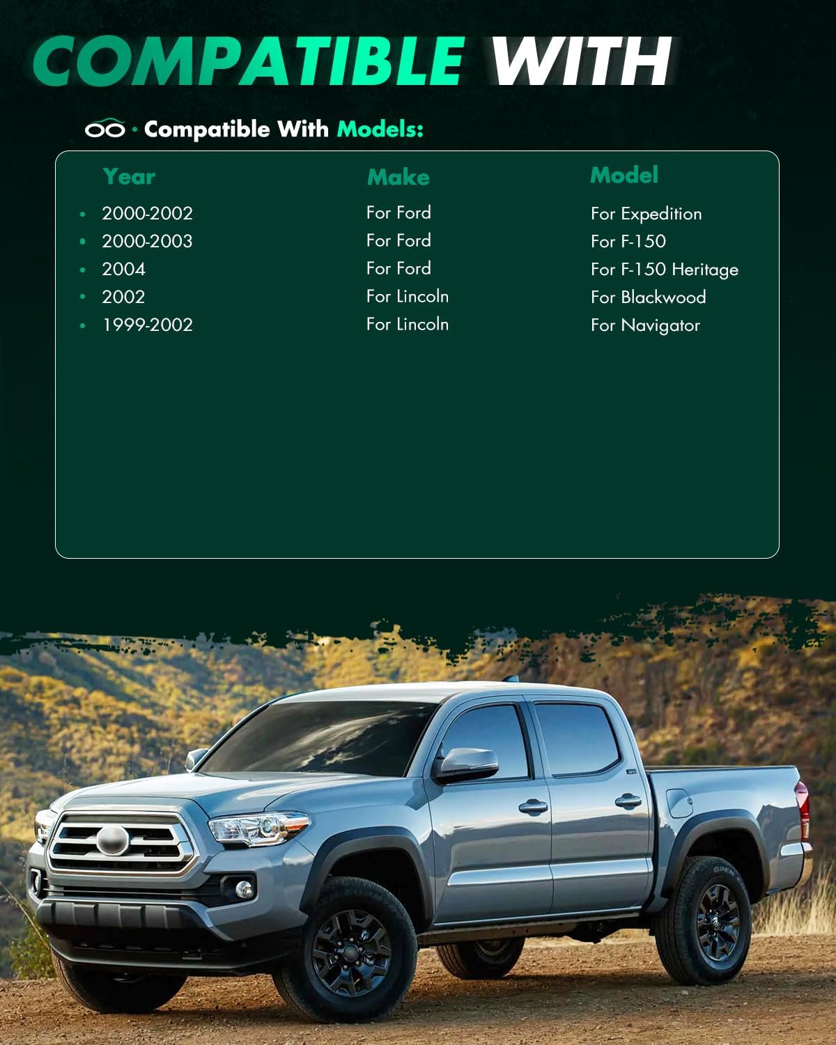 SCITOO 4Pcs 5x135 to 5x5.5 Wheel Adapters 1.5 inch Bore 87.1mm Studs 14x2 5 Lug Wheel Spacers No Hubcentric Fit for Ford for F-150 Heritage 2004-2004,for Ford for F-150 2000-2003