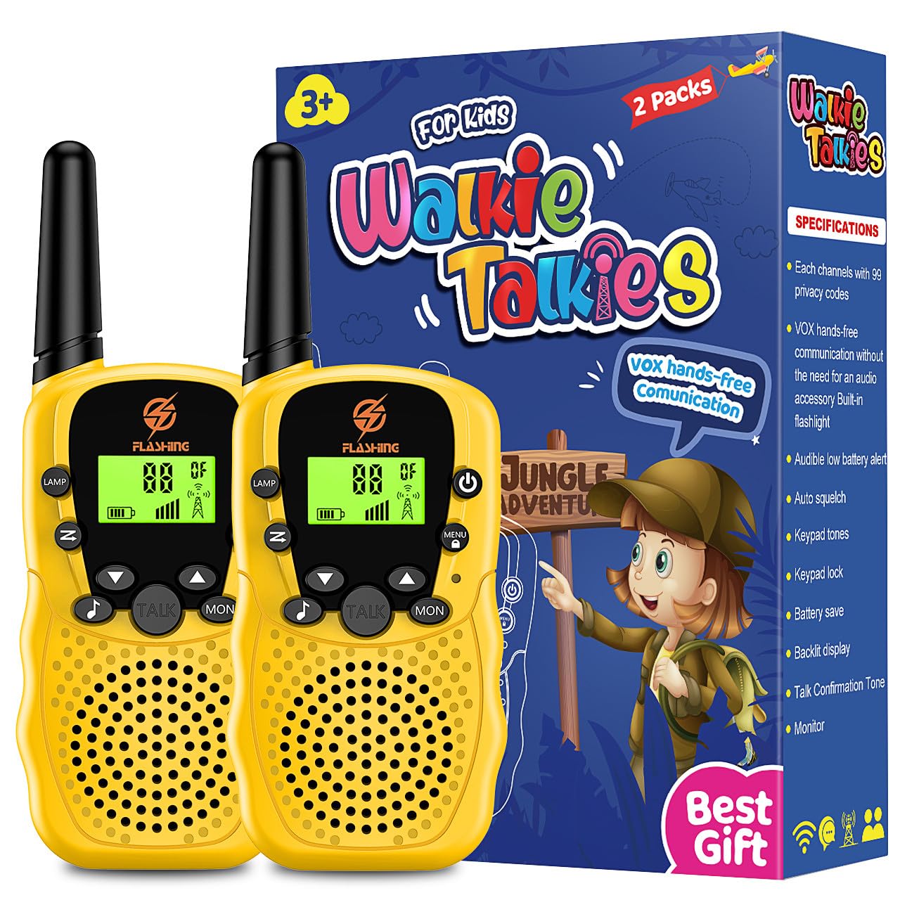 Tesoyzii Walky Talky Niños, Juguetes Niños 3-12 Años walkie-Talkie Regalos para Niñas de 8 9 10 años Juguetes Niños 3-12 Años Mas Vendidos Regalos para Niñas de 3-12 Años