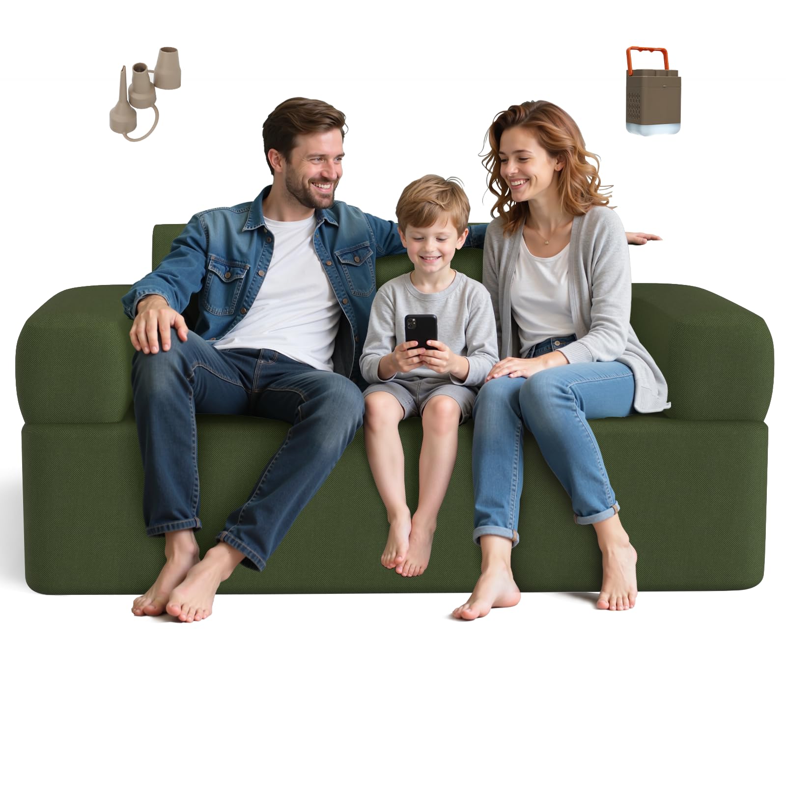 QSRXGSB Double-Layer Inflatable Couch