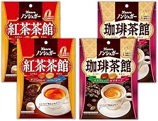 ノンシュガー 紅茶茶館 珈琲茶館 72g ×4袋 飴 キャンディ GOSオリジナル