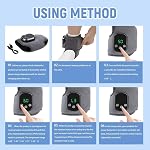 3-in-1 Foot Heating Massager Foot Massager Heating Foot Massager Portable Heated Ankle Wrap Cordless Ankle Massager for Workout Indoor Outdoor Foot Warmth (2PCS)