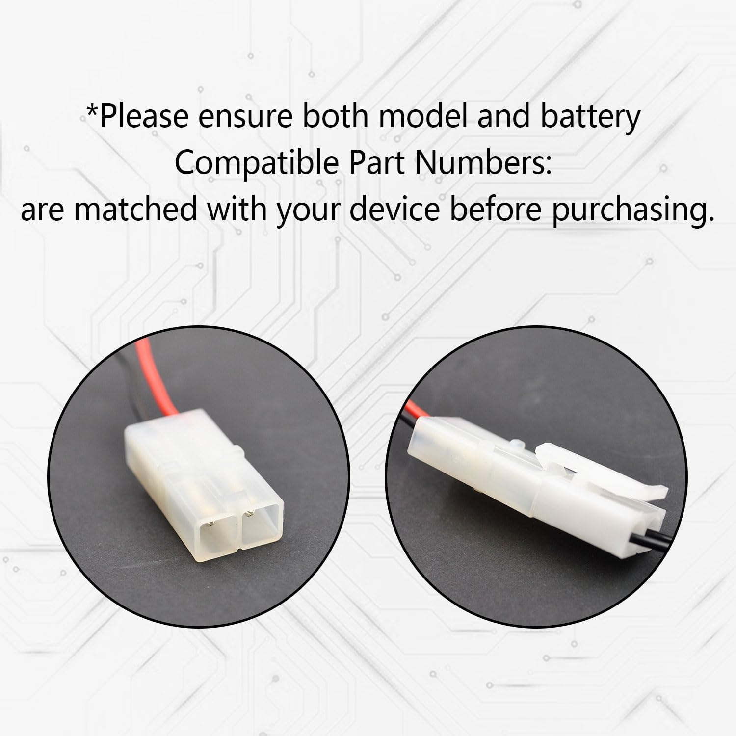 (2-Pack) 12V 800mAh Ni-Cd Battery with Tamiya Connector and Charger image 5