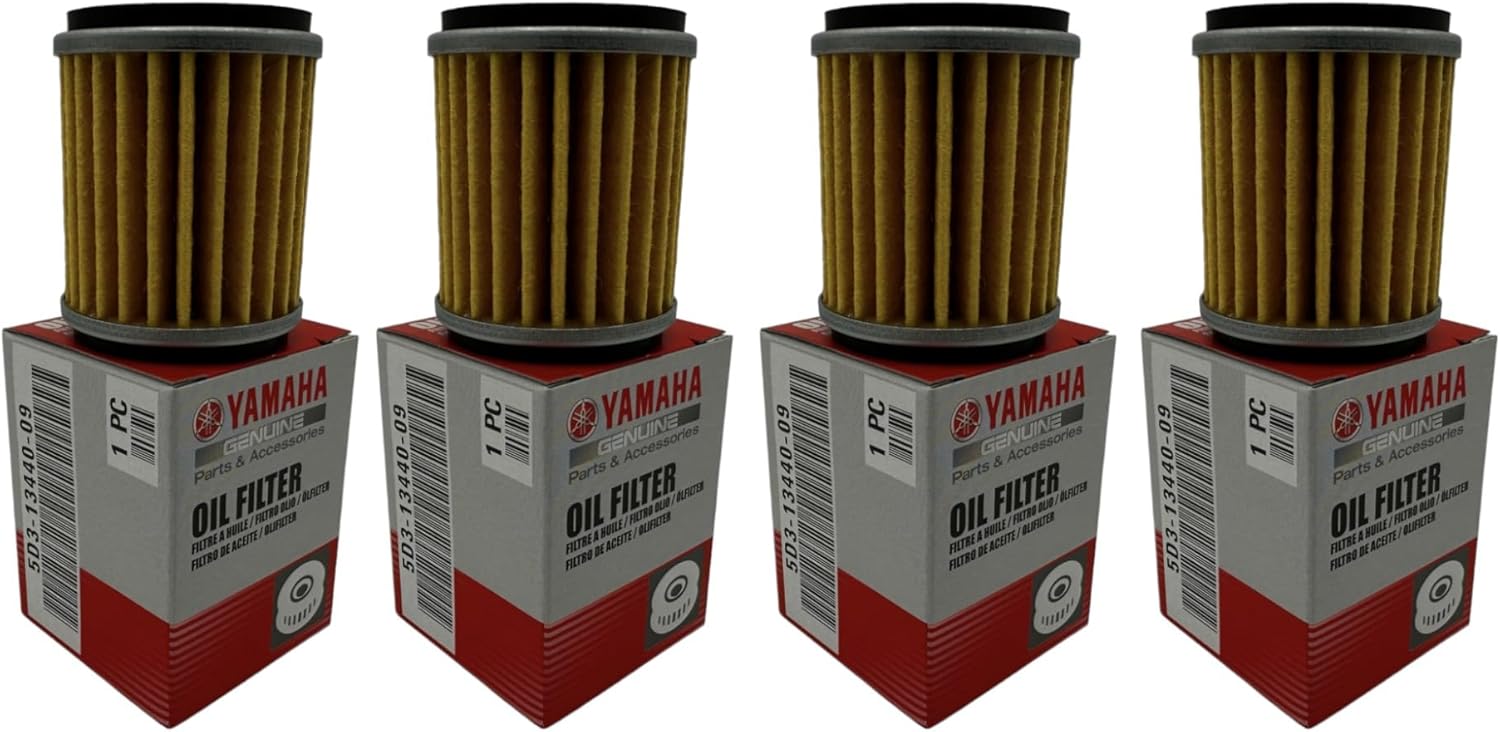 Yamaha Oil Filter- Quantity of 4, #5D3-13440-09-00