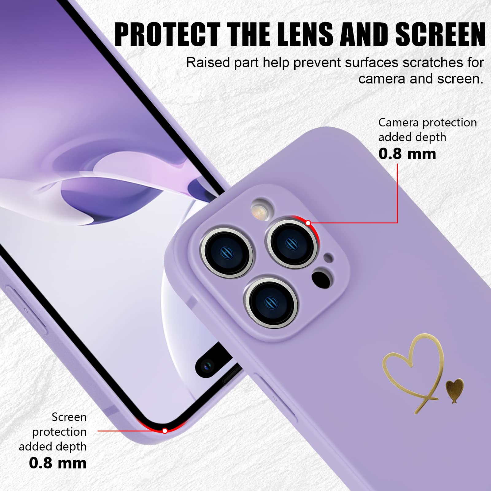 Custodia Morbida Per IPhone 14 Pro Con Motivo Cromato E Nuvole – Effetto 3D, TPU Antiurto, Rosa Oro
