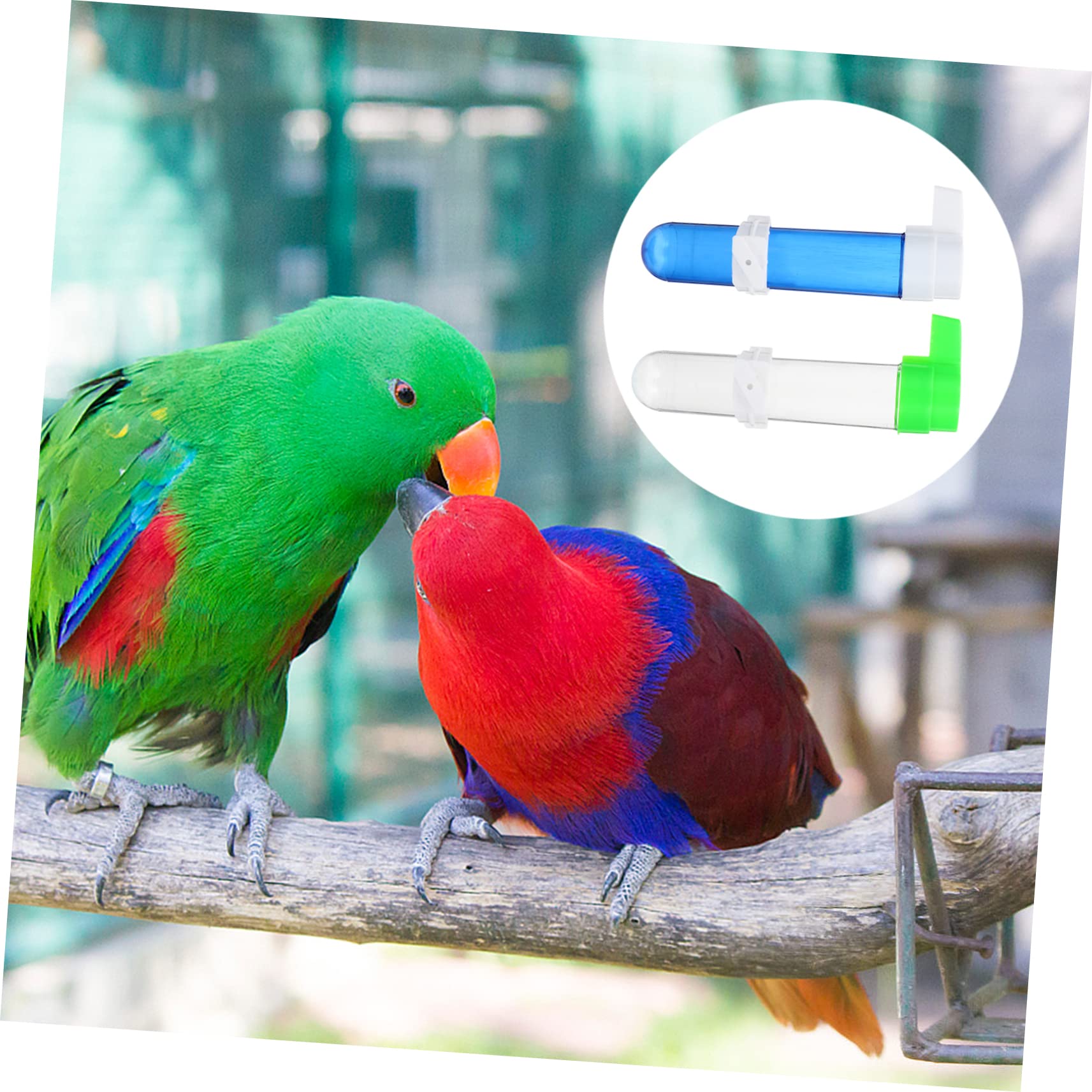 12 Piezas Bebedor De Aves Bebedero Colgante para Pájaros Tazón De Agua para Pájaros Bebedero para Contenedor De Alimentación De Jaula De Loros Loro Bebiendo El Plastico