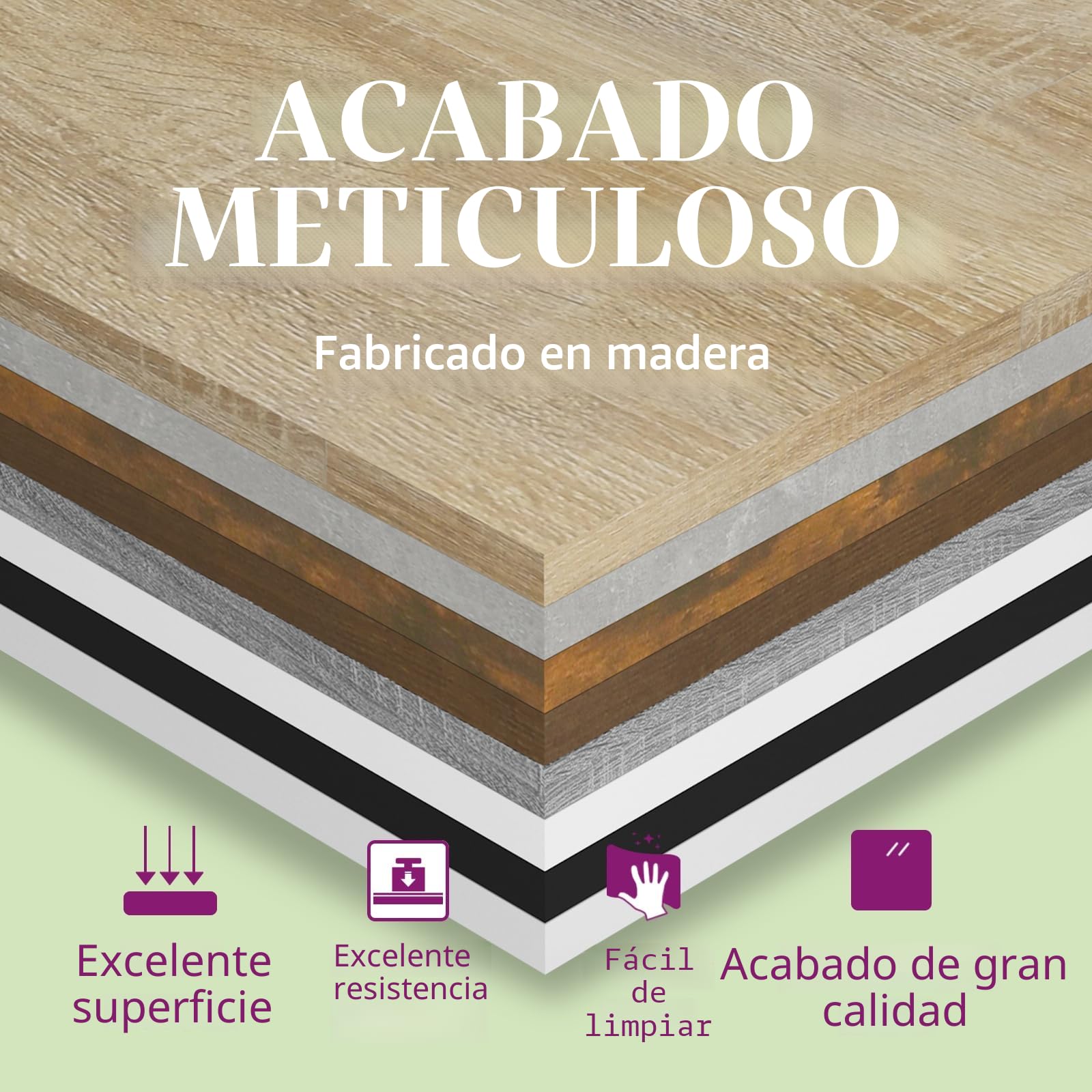 vidaXL Escritorio de Ordenador Estudio Lugar de Trabajo Despacho Extensible Mueble de Oficina Duradera y Robusta de Madera Contrachapada Gris Hormigón