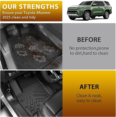 Vista 118 de Powerty Alfombras resistentes para BMW X3 2018 a 2024 y BMW X4 2019 a 2024, a medida para accesorios de X3 y X4, de elastómero termoplástico 3D